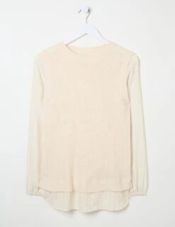 Crew Neck Layered Knitted Top -Cyberjammies Store crew neck layered knitted top 5