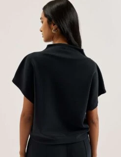 Ted Baker Cupro Blend Funnel Neck Sweatshirt -Cyberjammies Store cupro blend funnel neck sweatshirt 6