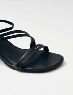 ALOHAS Curly Leather Kitten Heel Sandals -Cyberjammies Store curly leather kitten heel sandals 8