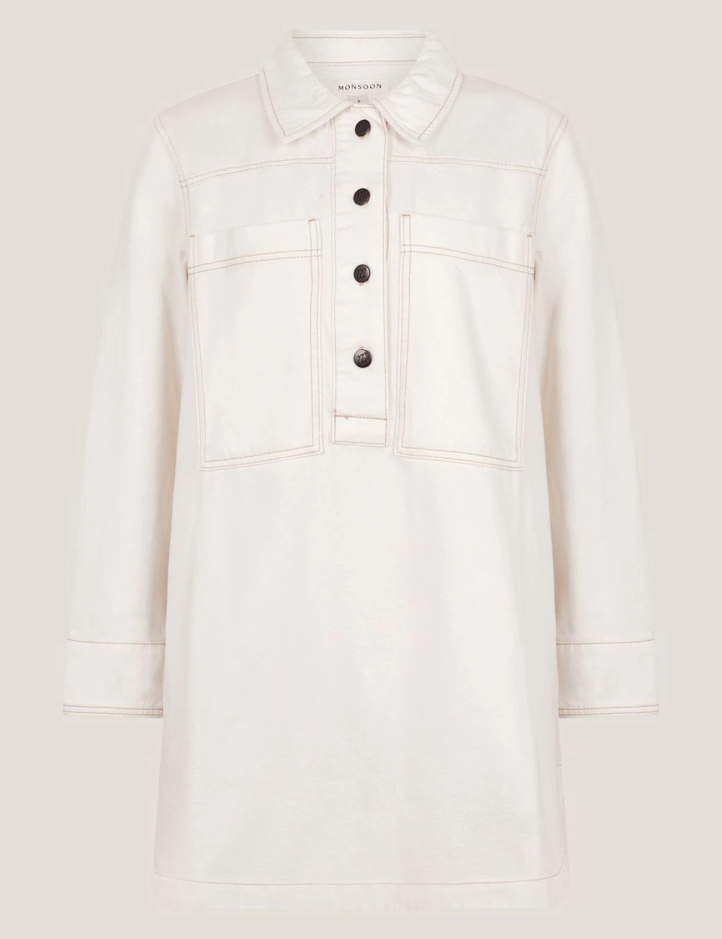 MONSOON Denim Collared Mini Shirt Dress 7 MONSOON Denim Collared Mini Shirt Dress - Image 7