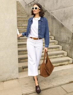 Denim Cropped Jacket 17 Denim Cropped Jacket -Cyberjammies Store denim cropped jacket 7