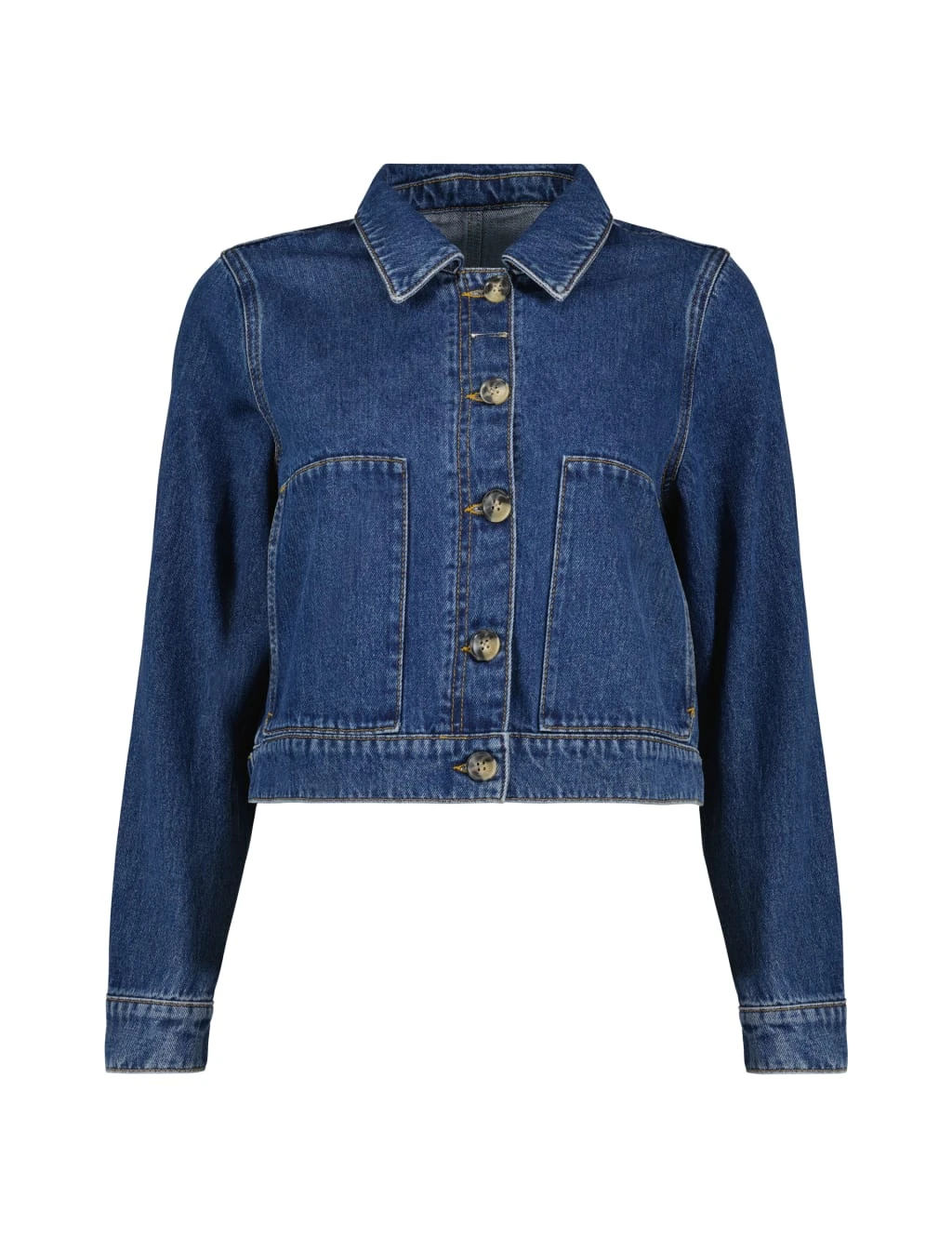 Denim Cropped Jacket 9 Denim Cropped Jacket - Image 9