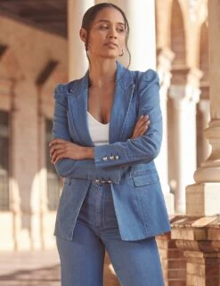 Denim Double Breasted Blazer -Cyberjammies Store denim double breasted blazer 6