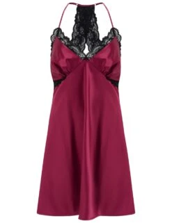 Pour Moi Dusk Satin Lace Trim Strappy Chemise -Cyberjammies Store dusk satin lace trim strappy chemise 14