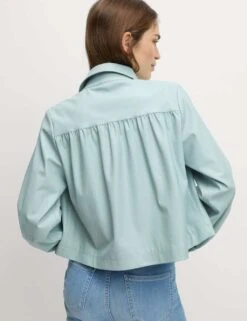 Faux Leather Cropped Jacket -Cyberjammies Store faux leather cropped jacket 11