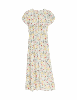 Floral Midaxi Tea Dress -Cyberjammies Store floral midaxi tea dress