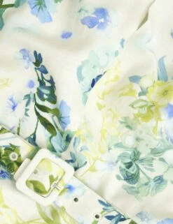 Floral Midi Skater Dress With Linen -Cyberjammies Store floral midi skater dress with linen 10