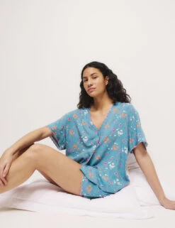 Floral Shortie Set -Cyberjammies Store floral shortie set 5