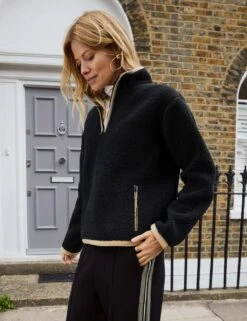 Funnel Neck Relaxed Half Zip Sweatshirt 14 Funnel Neck Relaxed Half Zip Sweatshirt -Cyberjammies Store funnel neck relaxed half zip sweatshirt 6