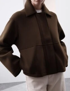 Heavy Scuba Cropped Bomber Jacket -Cyberjammies Store heavy scuba cropped bomber jacket 10