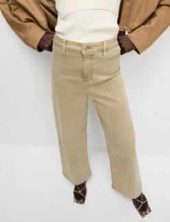 High Waisted Wide Leg Ankle Grazer Jeans -Cyberjammies Store high waist wide leg jeans 11