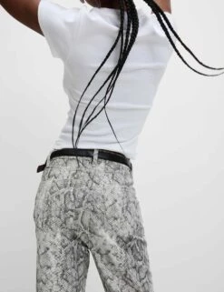 High Waisted Animal Straight Leg Jeans -Cyberjammies Store high waisted animal straight leg jeans 7