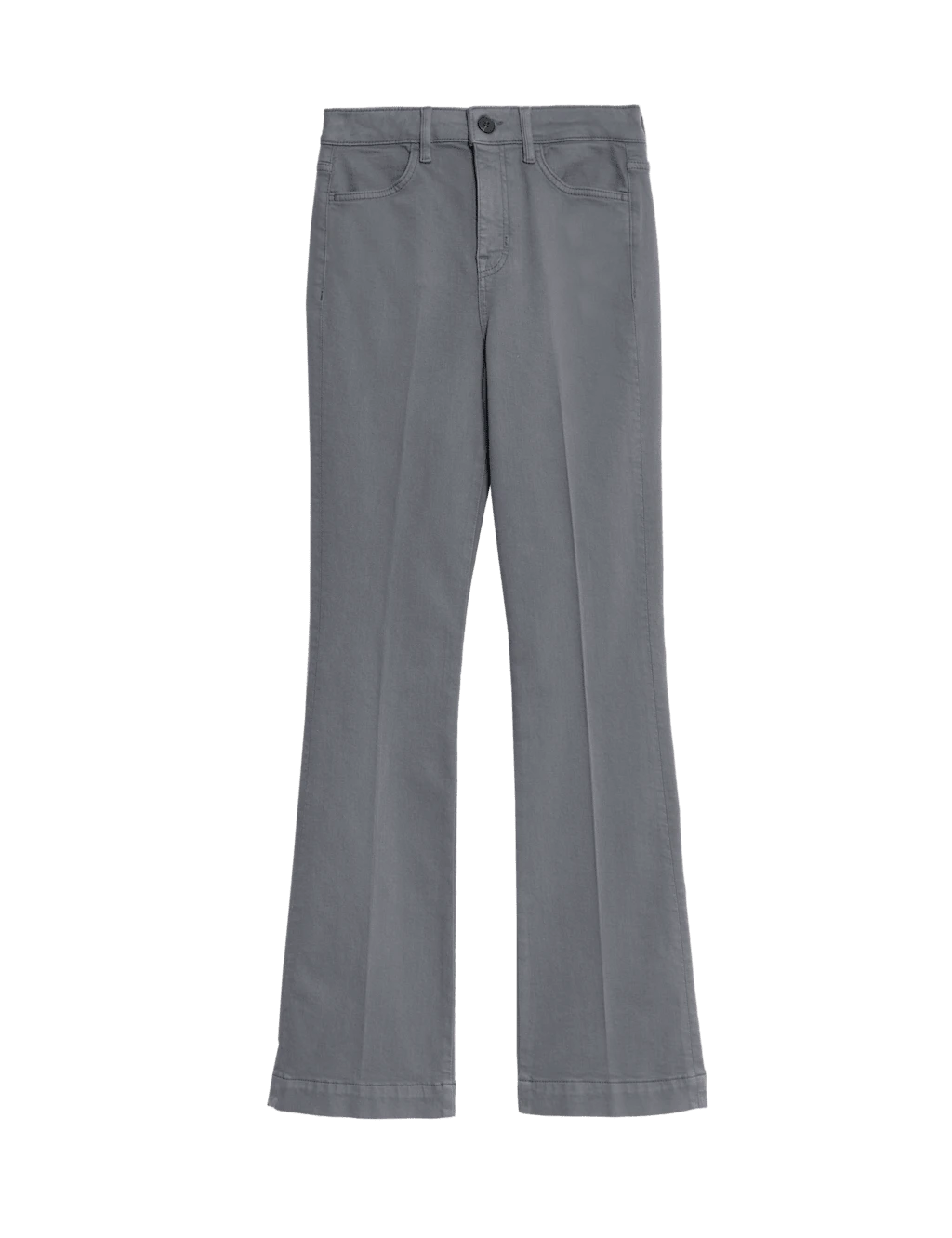 High Waisted Crease Front Slim Flare Jeans 18 High Waisted Crease Front Slim Flare Jeans - Image 18