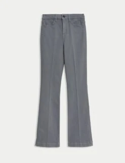 High Waisted Crease Front Slim Flare Jeans 35 High Waisted Crease Front Slim Flare Jeans -Cyberjammies Store high waisted crease front slim flare jeans 14