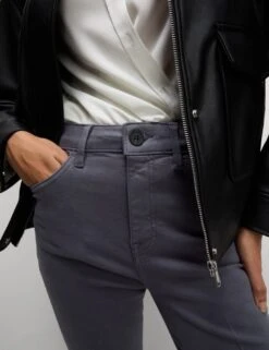 High Waisted Crease Front Slim Flare Jeans 38 High Waisted Crease Front Slim Flare Jeans -Cyberjammies Store high waisted crease front slim flare jeans 16