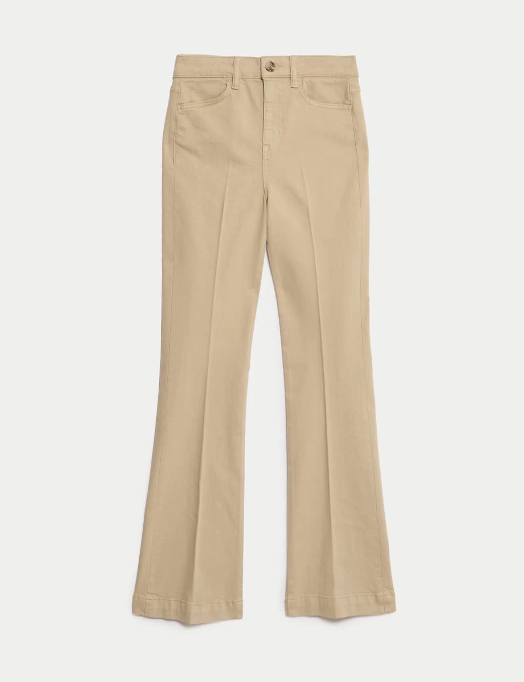 High Waisted Crease Front Slim Flare Jeans 8 High Waisted Crease Front Slim Flare Jeans - Image 8