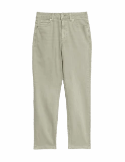 High Waisted Cropped Slim Fit Jeans -Cyberjammies Store high waisted cropped slim fit jeans 2