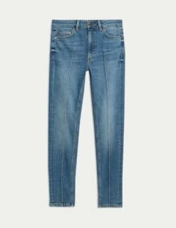 High Waisted Pintuck Skinny Jeans With Lyocell -Cyberjammies Store high waisted pintuck skinny jeans with lyocell 7