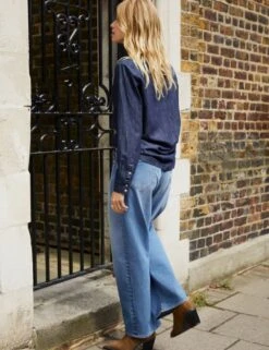 High Waisted Slouchy Wide Leg Jeans -Cyberjammies Store high waisted slouchy wide leg jeans 13