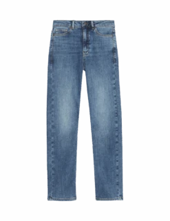 High Waisted Straight Leg Jeans -Cyberjammies Store high waisted straight leg jeans 1