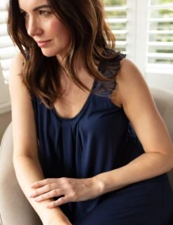 Cyberjammies Jersey Lace Trim Strappy Nightdress -Cyberjammies Store jersey lace trim strappy nightdress 7