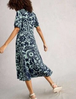 WHITE STUFF Jersey Printed Midi Waisted Dress -Cyberjammies Store jersey printed midi waisted dress 17