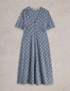 WHITE STUFF Jersey Printed Midi Waisted Dress -Cyberjammies Store jersey printed midi waisted dress 7