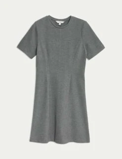 Jersey Round Neck Mini T-Shirt Dress 25 Jersey Round Neck Mini T-Shirt Dress -Cyberjammies Store jersey round neck mini t shirt dress 11