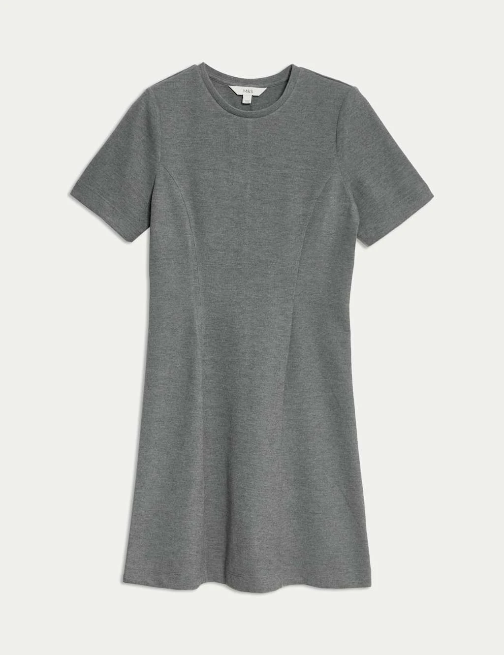 Jersey Round Neck Mini T-Shirt Dress 13 Jersey Round Neck Mini T-Shirt Dress - Image 13