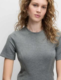 Jersey Round Neck Mini T-Shirt Dress 21 Jersey Round Neck Mini T-Shirt Dress -Cyberjammies Store jersey round neck mini t shirt dress 7