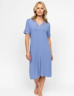 Cyberjammies Jersey V-Neck Short Sleeve Nightdress -Cyberjammies Store jersey v neck short sleeve nightdress 5