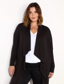 Jersey Waterfall Longline Cardigan -Cyberjammies Store jersey waterfall longline cardigan 7