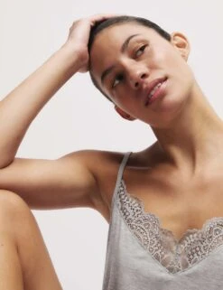 Lace Detail Cami Pyjama Top -Cyberjammies Store lace detail cami pyjama top 5