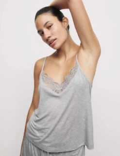 Lace Detail Cami Pyjama Top -Cyberjammies Store lace detail cami pyjama top 7