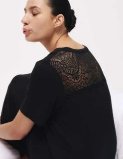 Lace Insert Nightdress -Cyberjammies Store lace insert nightdress 7