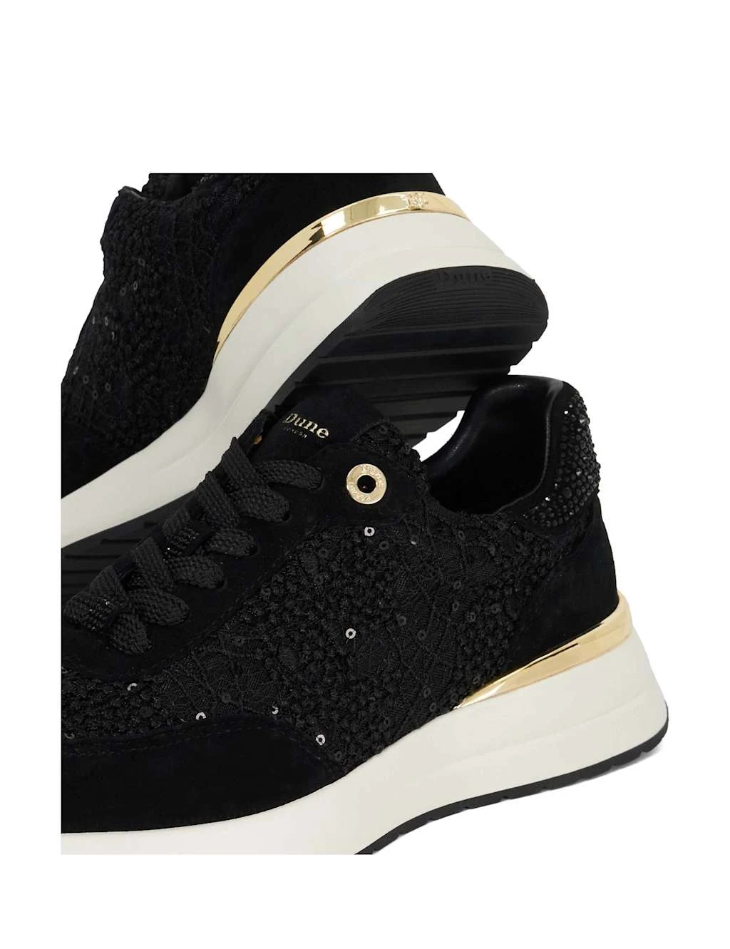 Dune London Lace Up Sequin Trainers 6 Dune London Lace Up Sequin Trainers - Image 6