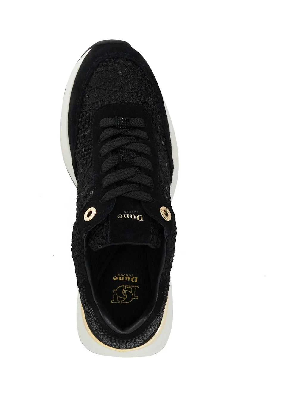 Dune London Lace Up Sequin Trainers 9 Dune London Lace Up Sequin Trainers - Image 9