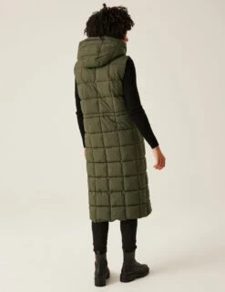Regatta Leandra Hooded Quilted Longline Gilet -Cyberjammies Store leandra hooded quilted longline gilet 13