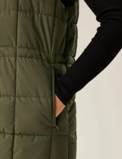 Regatta Leandra Hooded Quilted Longline Gilet -Cyberjammies Store leandra hooded quilted longline gilet 14
