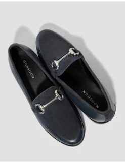 MONSOON Leather And Suede Bar Loafers -Cyberjammies Store leather and suede bar loafers 3