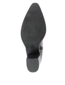 Jones Bootmaker Wide Calf Leather Block Heel Knee High Boots -Cyberjammies Store leather block heel knee high boots 1