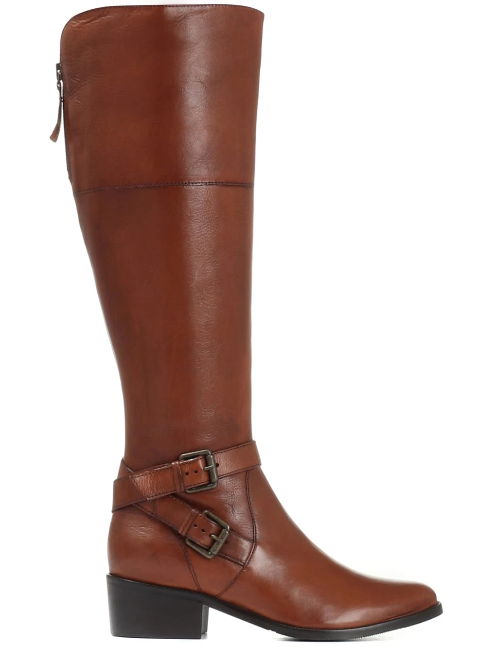 Jones Bootmaker Leather Block Heel Riding Boots 3 Jones Bootmaker Leather Block Heel Riding Boots - Image 3