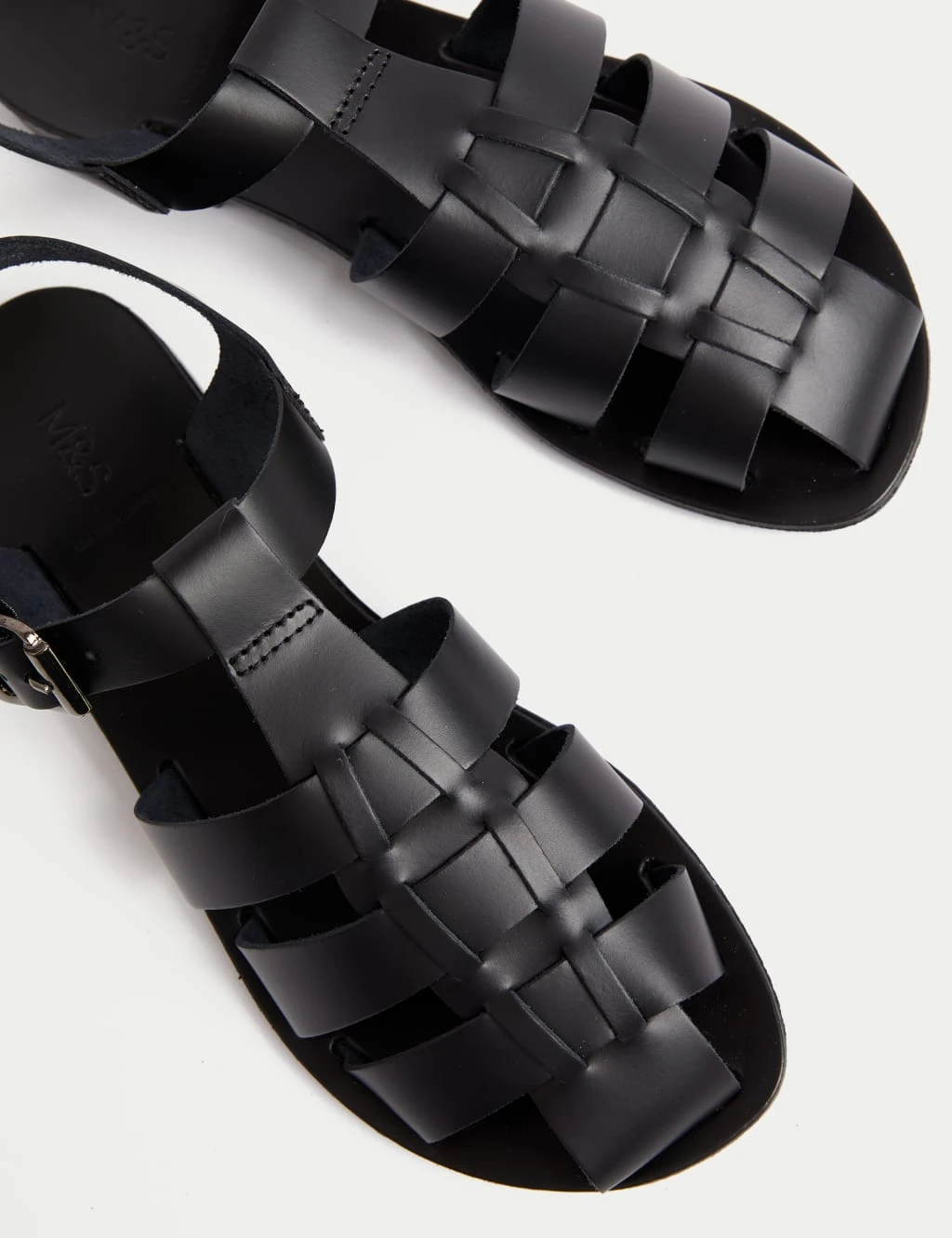 Leather Buckle Ankle Strap Flat Sandal 4 Leather Buckle Ankle Strap Flat Sandal - Image 4