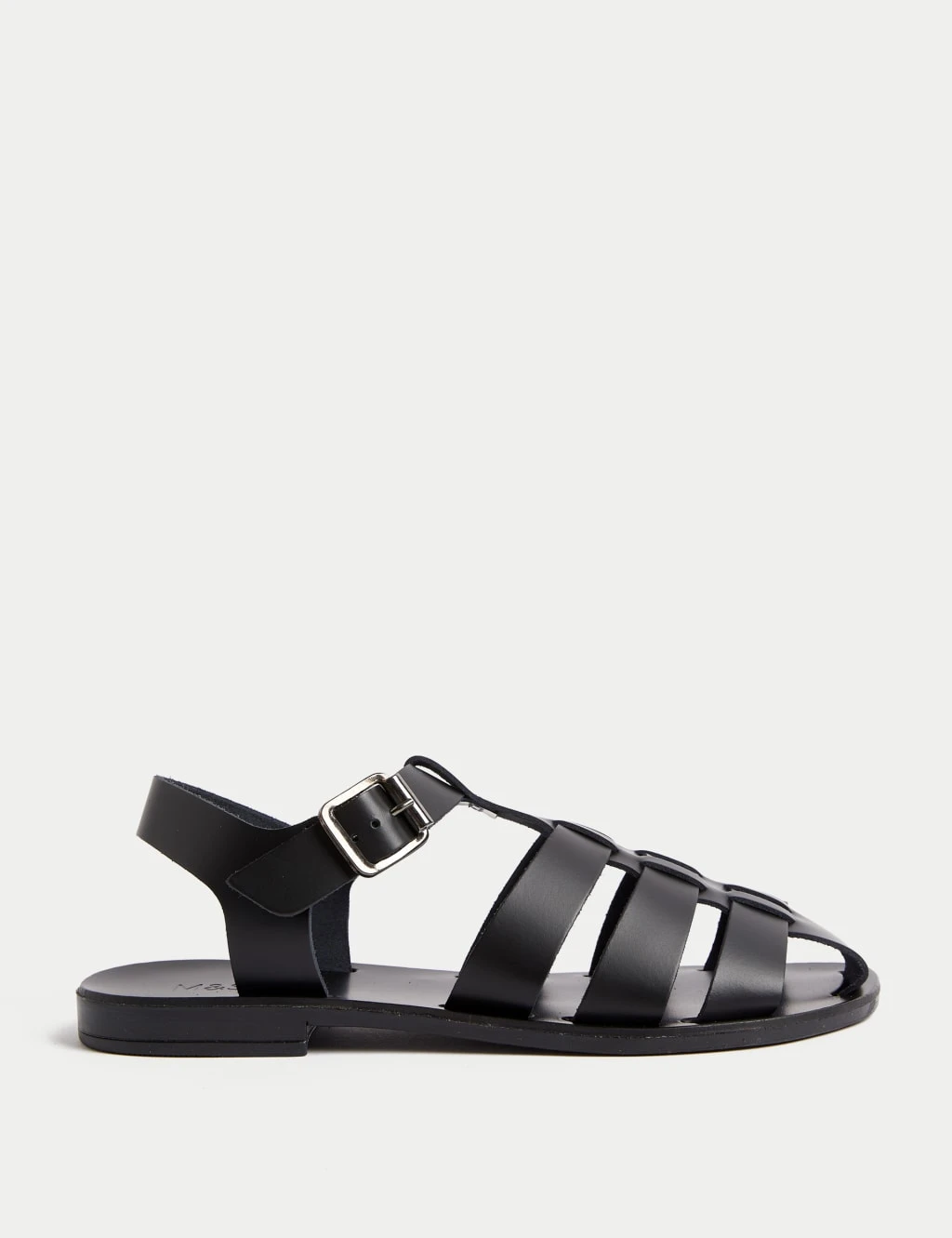 Leather Buckle Ankle Strap Flat Sandal 6 Leather Buckle Ankle Strap Flat Sandal - Image 6