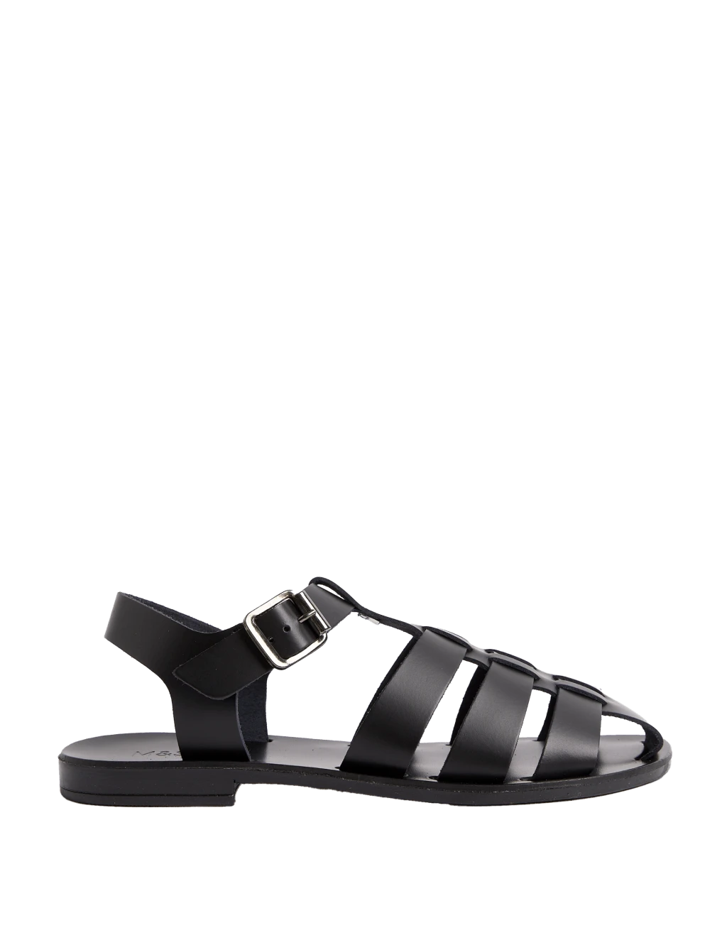 Leather Buckle Ankle Strap Flat Sandal 5 Leather Buckle Ankle Strap Flat Sandal - Image 5