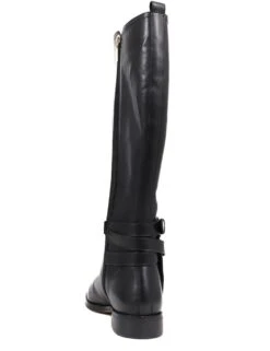 Jones Bootmaker Leather Buckle Block Heel Riding Boots -Cyberjammies Store leather buckle block heel riding boots 13