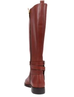 Jones Bootmaker Leather Buckle Block Heel Riding Boots -Cyberjammies Store leather buckle block heel riding boots 7