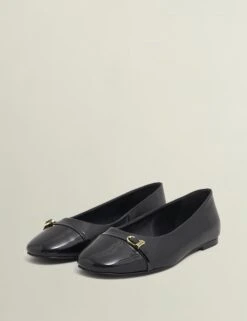 Leather Buckle Flat Ballet Pumps -Cyberjammies Store leather buckle flat ballet pumps 8