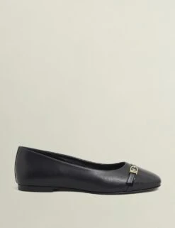Leather Buckle Flat Ballet Pumps -Cyberjammies Store leather buckle flat ballet pumps 9