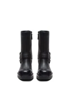 Clarks Leather Buckle Flat Boots -Cyberjammies Store leather buckle flat boots 10